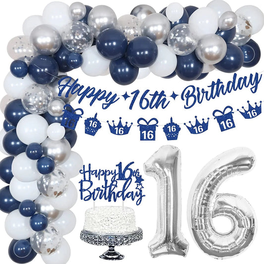 Sweet Sixteen Starlight: Navy Splendor - Party Kit