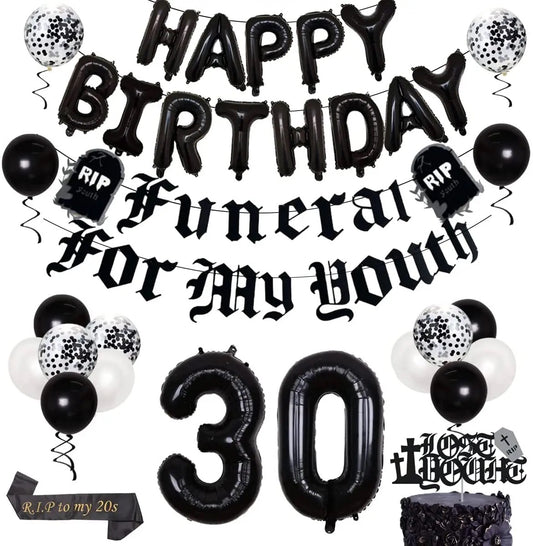 Funeral For My Youth 30th Birthday - Party Kit