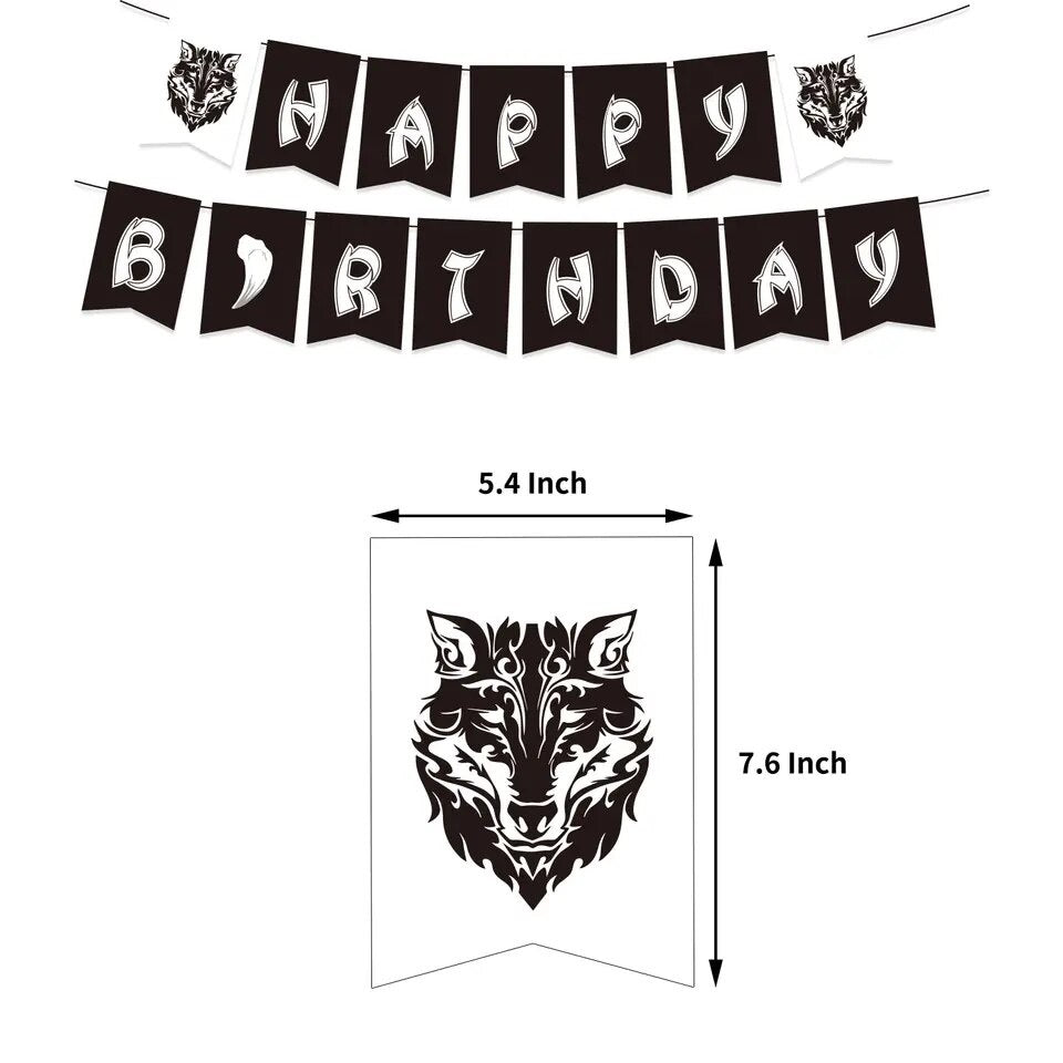 Midnight Howler Wolf Pack Birthday - Party Kit