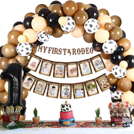 My First Rodeo: Western Cowboy 1st Birthday Bonanza - Party Kit