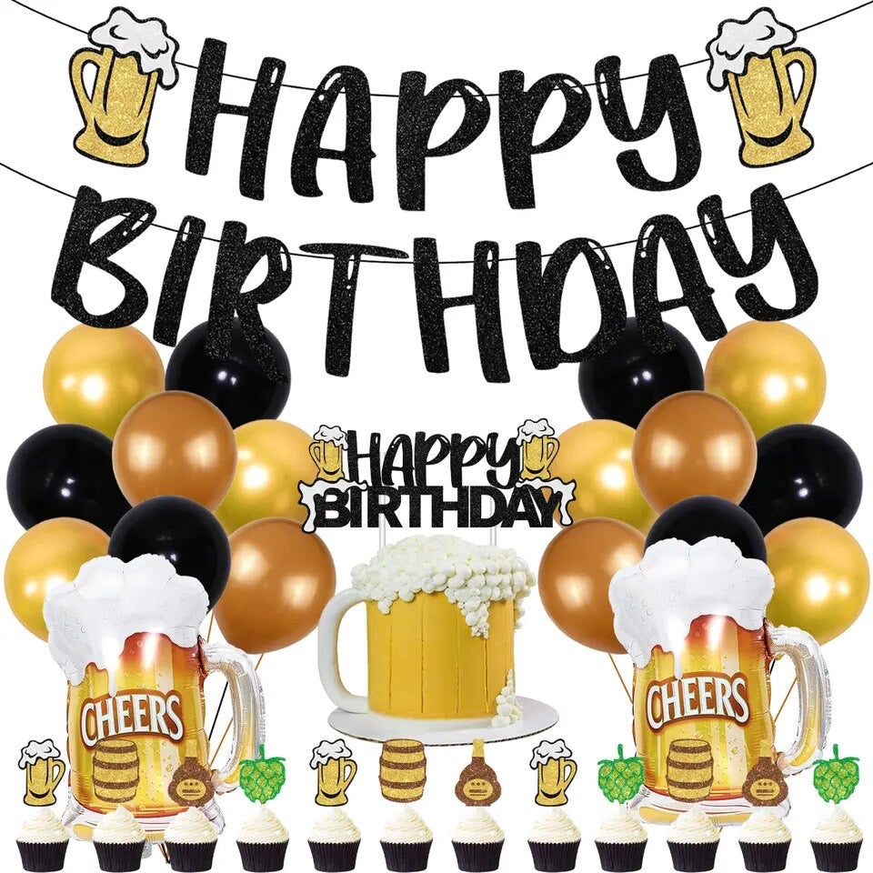 Cheers & Beers to Many Years – Classic Brew Bash Birthday - Party Kit