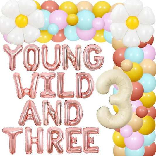 Young Wild and Free: Hippie Chic 3rd Birthday - Party Kit