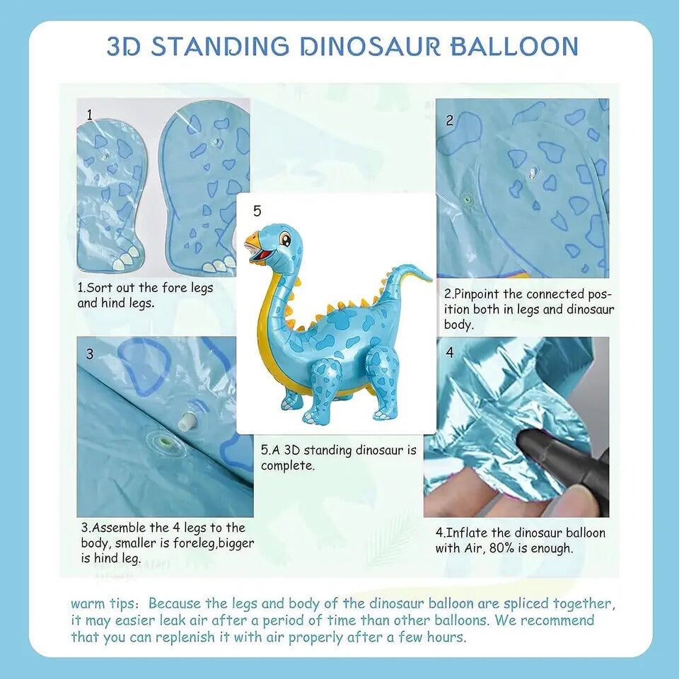 Three-Rex Dinosaur 3rd Birthday - Party Kit