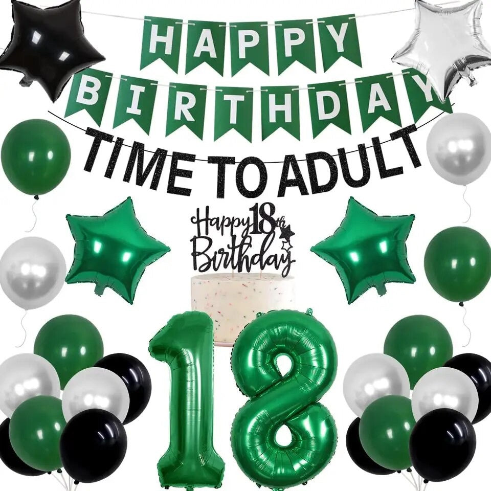 Time To Adult: Happy 18th Birthday - Party Kit