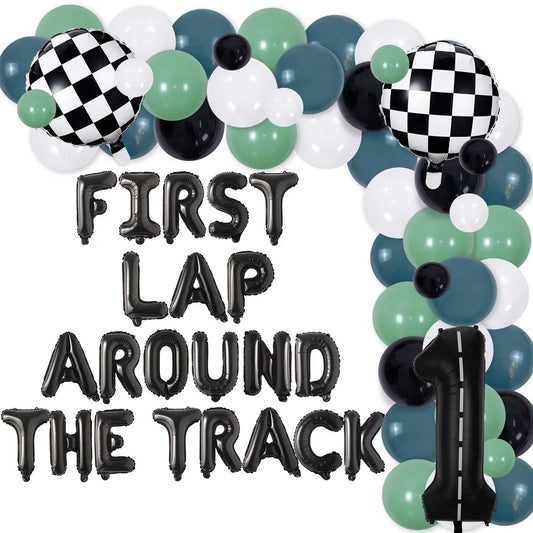 First Lap Around the Track: Baby Racer's 1st Birthday - Party Kit