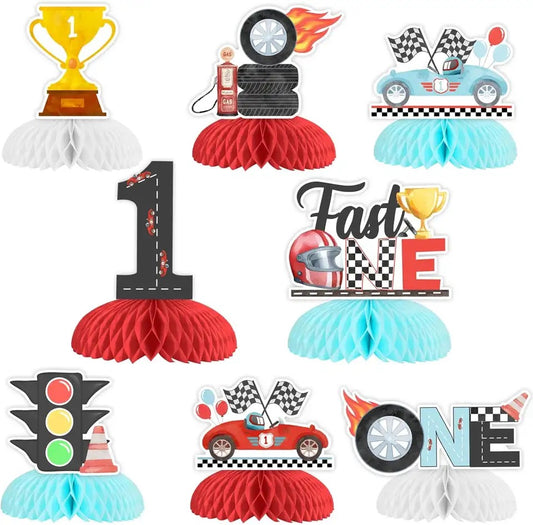 Fast One: Racing Rendezvous Honeycomb Set – Table Decor