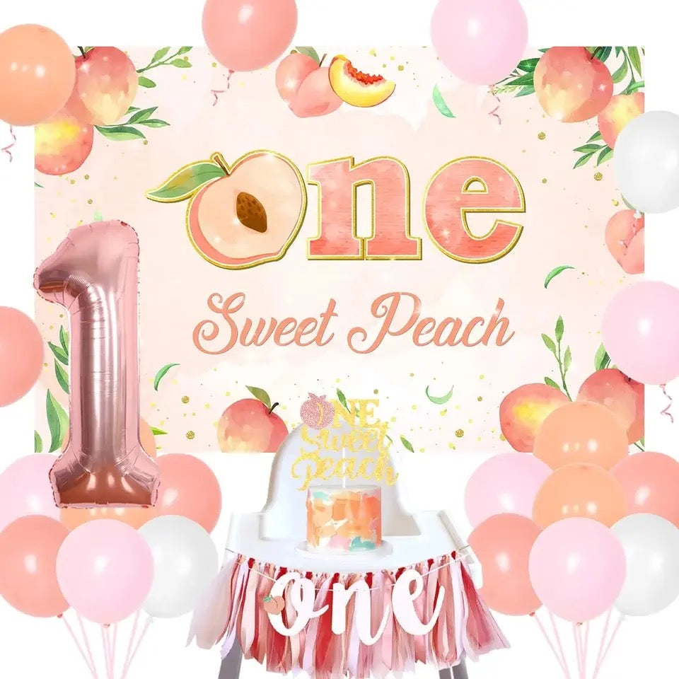 One Sweet Peach: Peachy Perfection Birthday - Party Kit