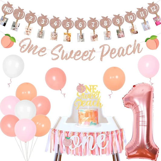 One Sweet Peach: Peachy Perfection Birthday - Party Kit