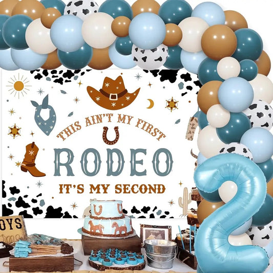 Wild West Wonders: This Ain't My First Rodeo Western 2nd Birthday - Party Kit