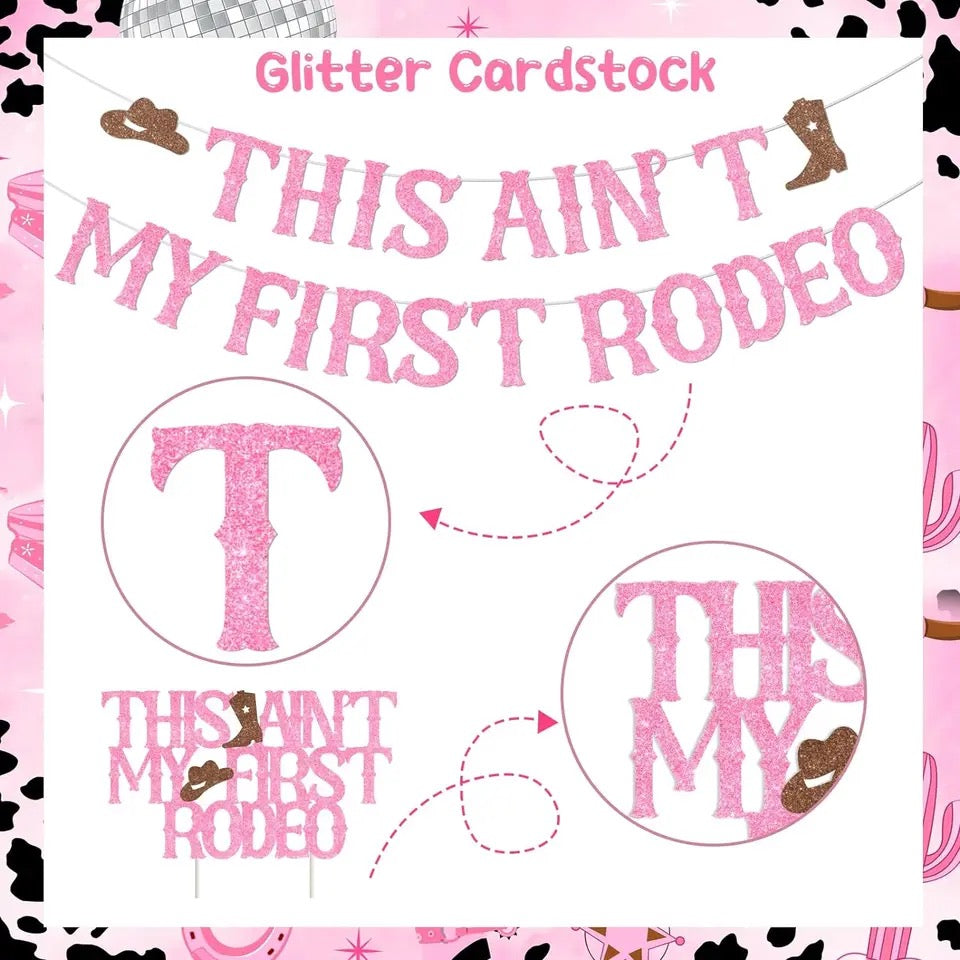 Cowgirl Charm: 'Not My First Rodeo' 2nd Birthday - Party Kit