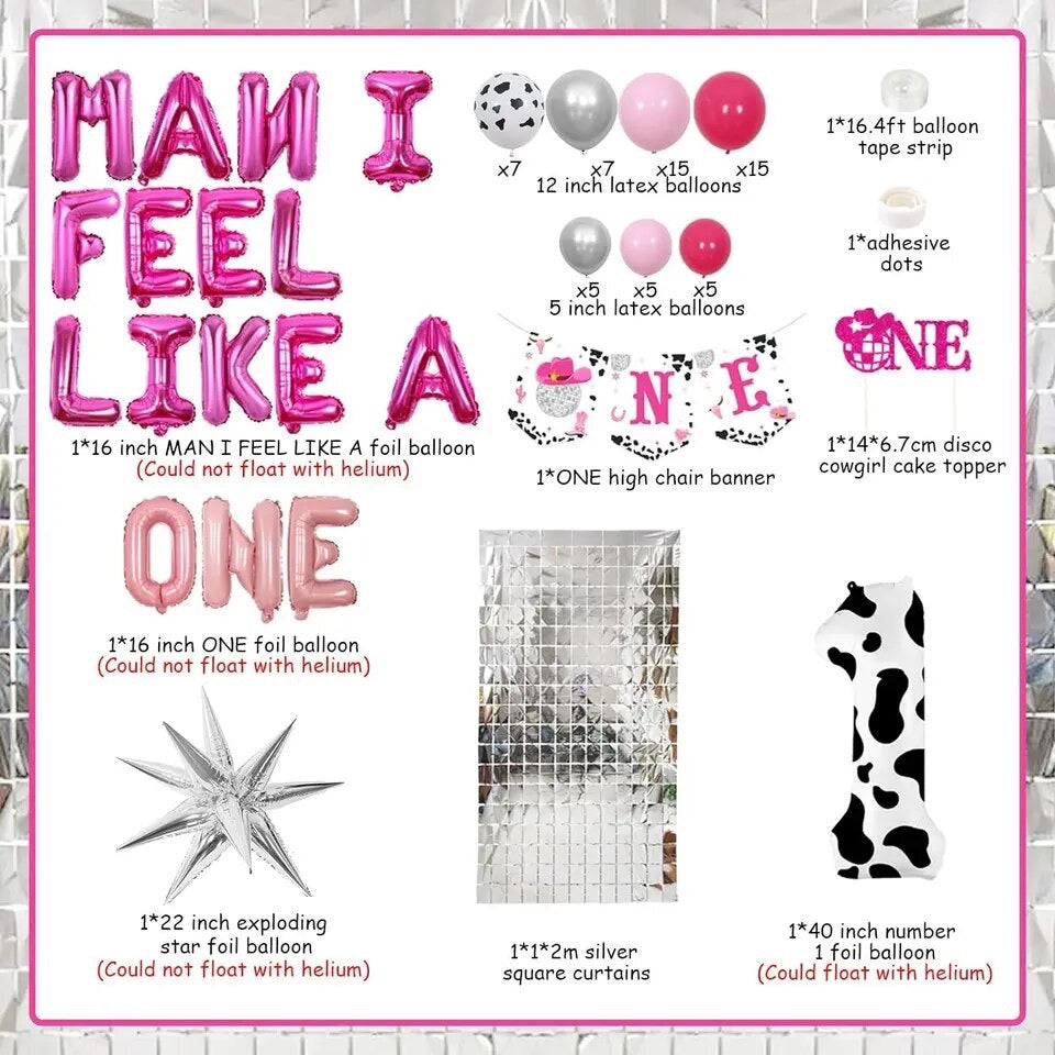 Disco Cowgirl Rodeo: 'Feelin' Like I'm One' Birthday - Party Kit