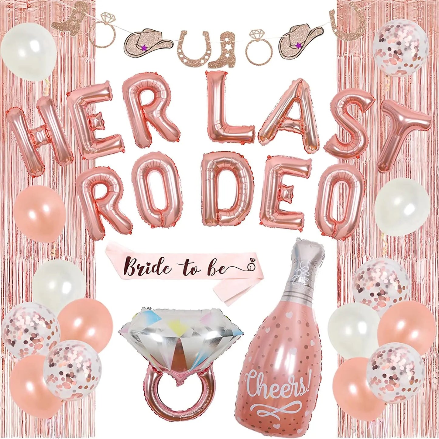 Her Last Rodeo Cowgirl Theme Bachelorette Bash - Party Kit