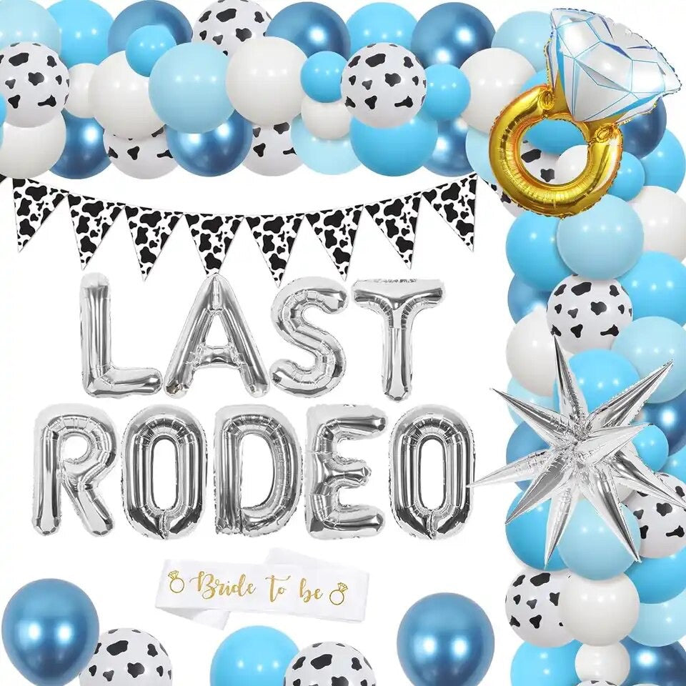 Yeehaw & I Do! Bride's Last Rodeo: Western Cowgirl Disco Bachelorette - Party Kit