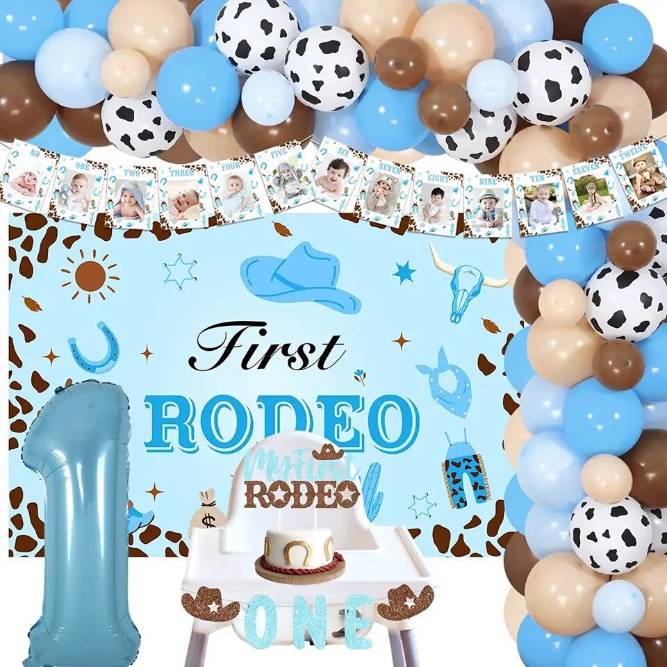 First Rodeo: Ultimate Cowboy 1st Birthday Bonanza- Party Kit