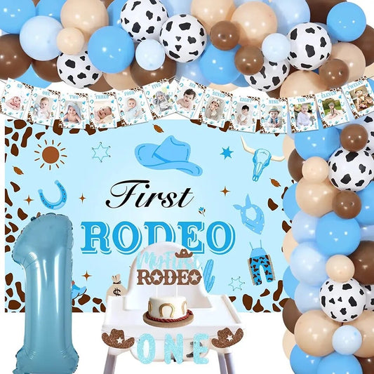 First Rodeo: Ultimate Cowboy 1st Birthday Bonanza- Party Kit