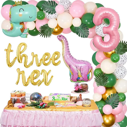 Three-Rex Dinosaur 3rd Birthday - Party Kit