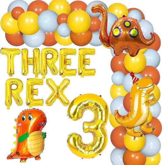 Three Rex: Triassic Triumph Dino-Mite Balloons - Party Kit