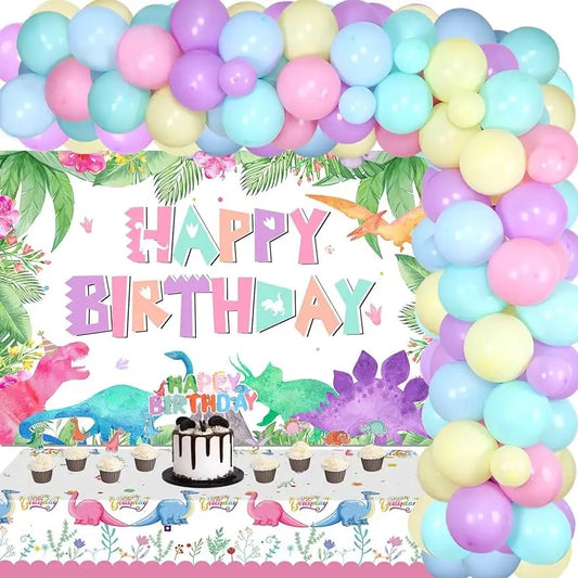 Prehistoric Pastel Dinosaur Birthday - Party Kit