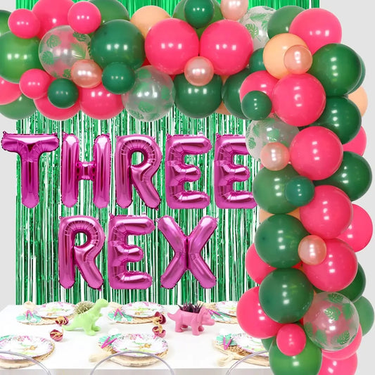 Three-Rex Tiara: Girls' 3rd Birthday Dino-Delight - Party Kit