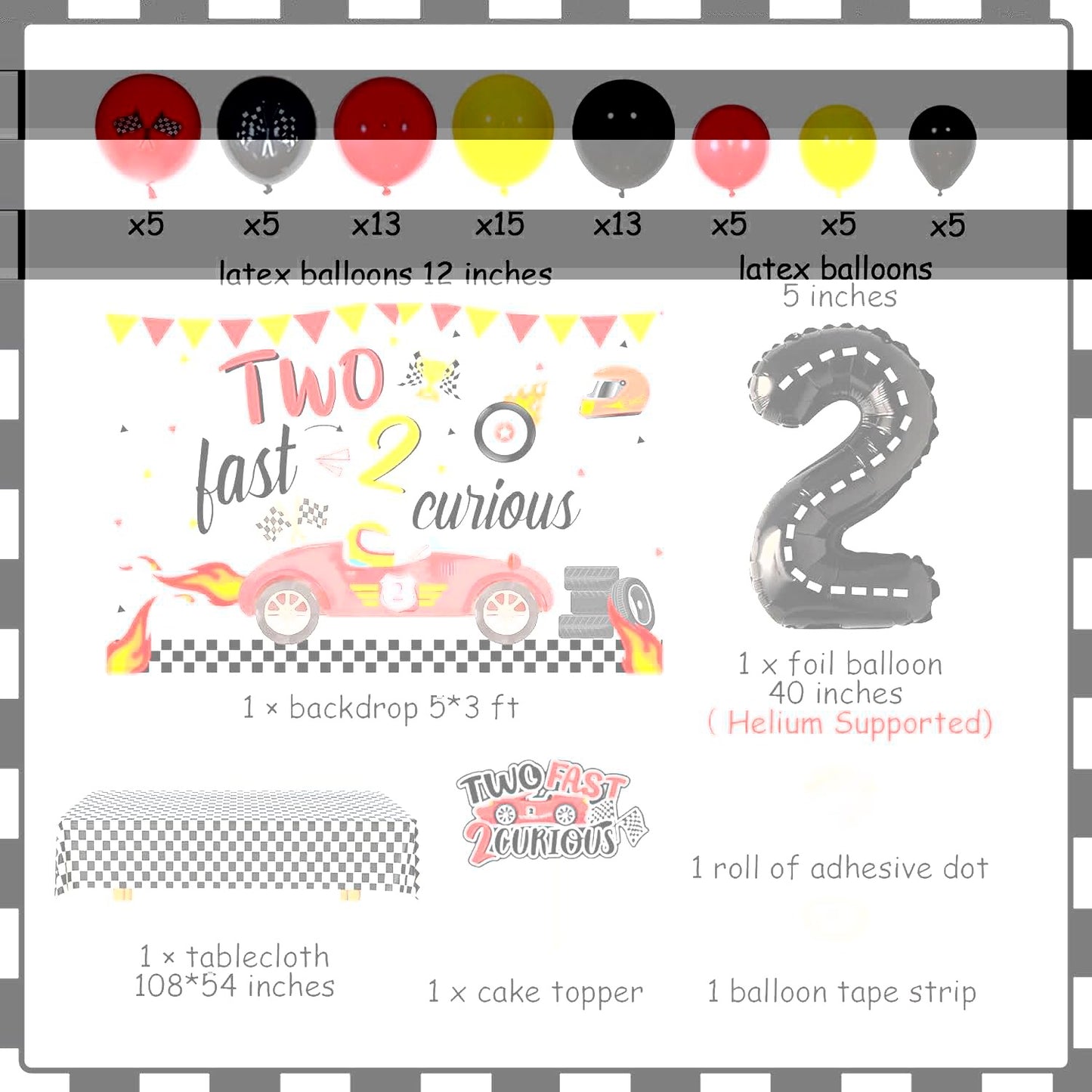 Ready, Set, Party: Two Fast Birthday - Party Kit