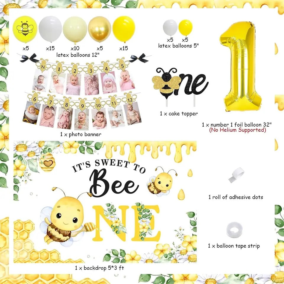 Buzzy Bee's 1st Birthday Bash - Party Kit