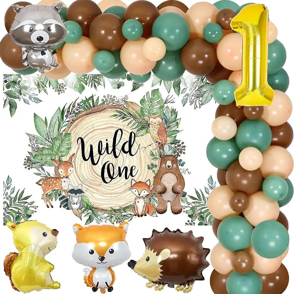 Into the Wild: Woodland 1st Birthday - Party Kit