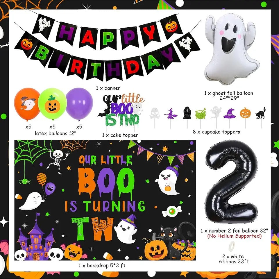 Boo-Tastic Birthday Bash: Our Little Boo Is Two - Party Kit